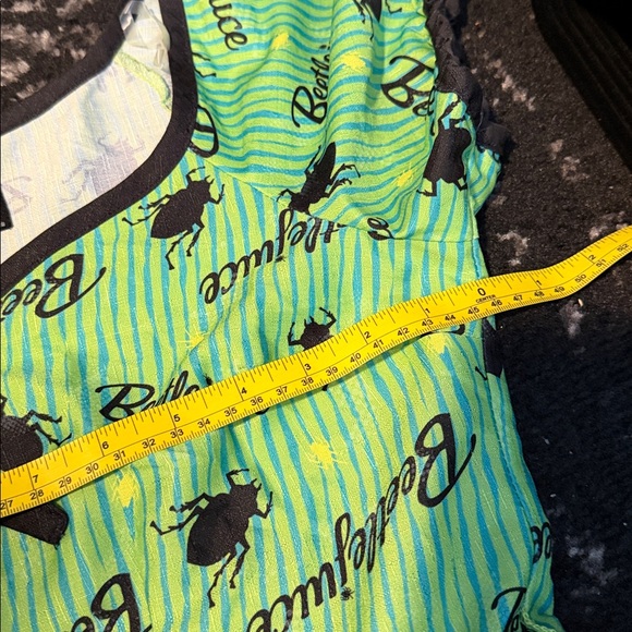 Unique Vintage × Beetlejuice Hannah Green Striped Pinup Dress ( Dress Only ) - Picture 9 of 9